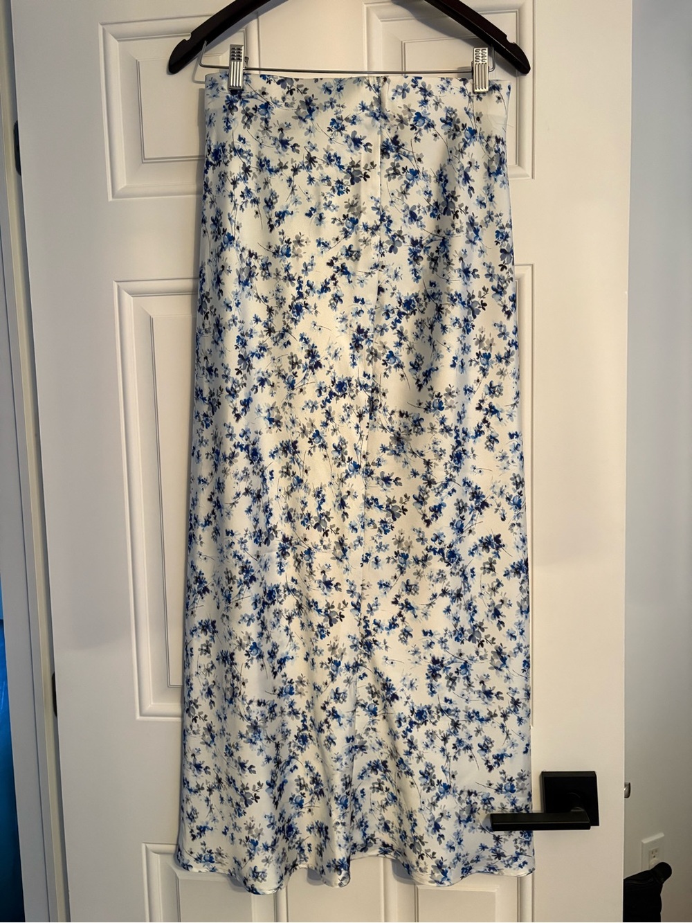 ZARA Blue Floral Midi Skirt - Classic Women's Skirt